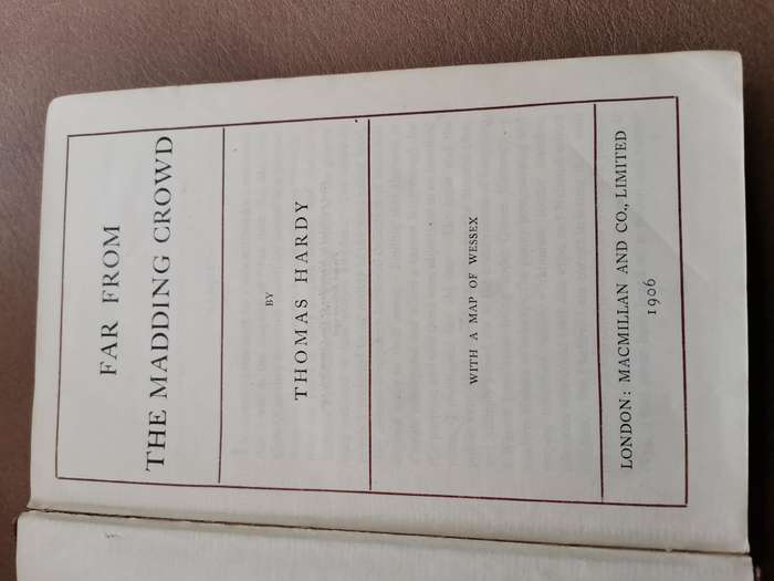 Ultra rare 1906 far from the madding crowd by Thomas Hardy