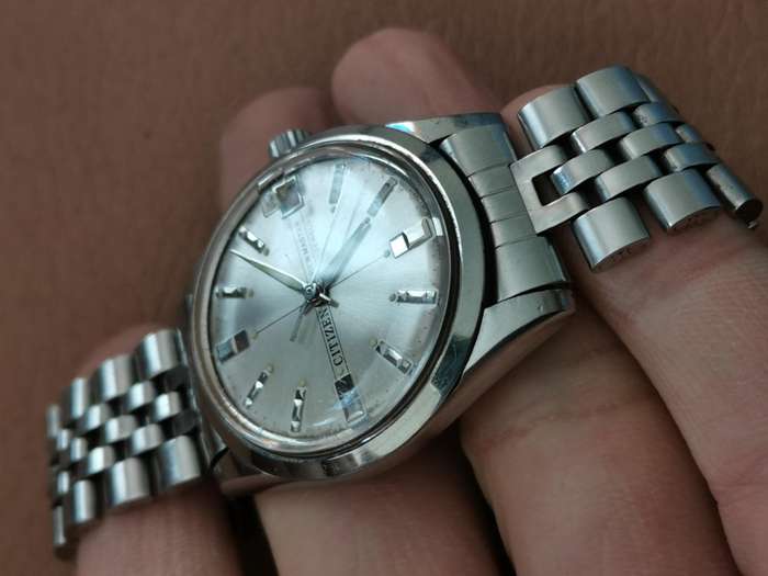 Vintage 1970s citizen new master 21 jewels mechanical manual wind watch