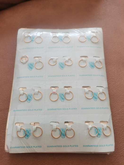1980s FGD Gold Plated Earrings 144 Pairs