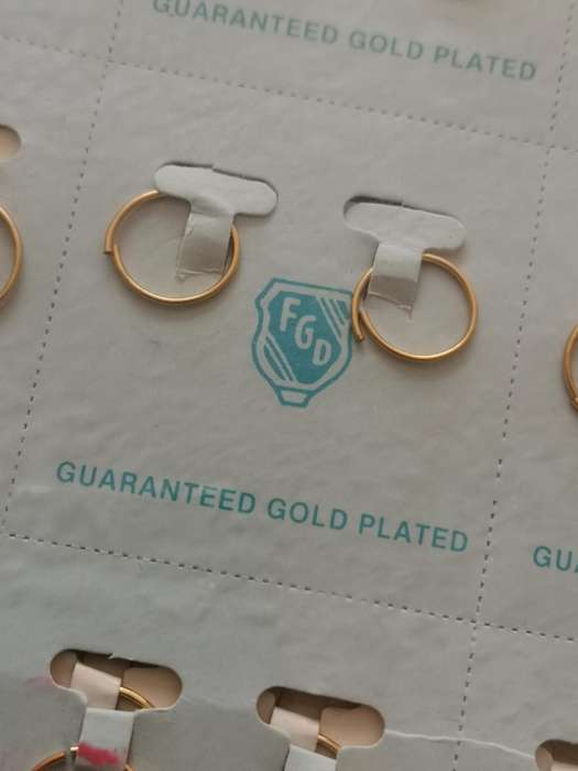 1980s FGD Gold Plated Earrings 144 Pairs