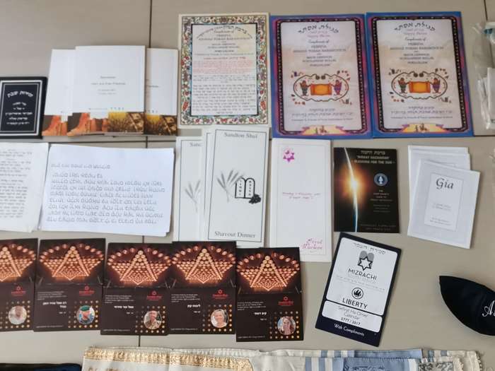 Large lot Vintage Jewish religious items