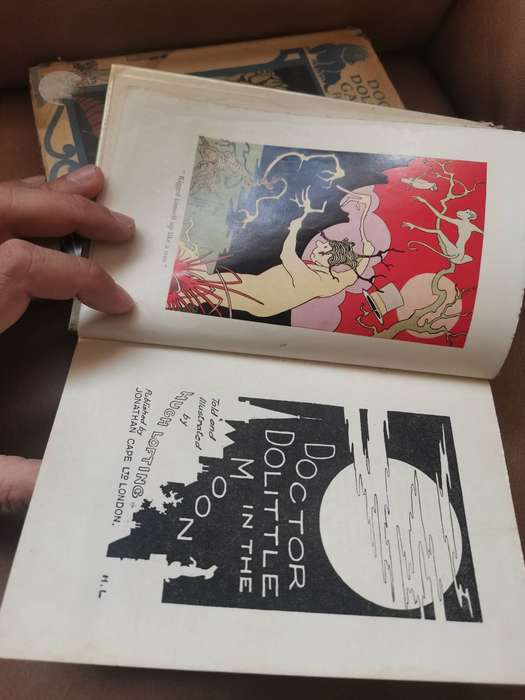 3 vintage books by Hugh lofting (highly collectible)