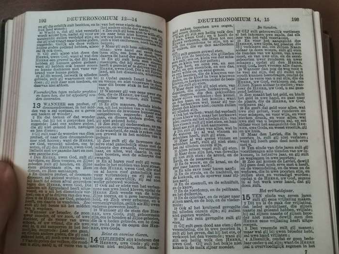 Vintage 1923 Dutch bijble in excellent condition