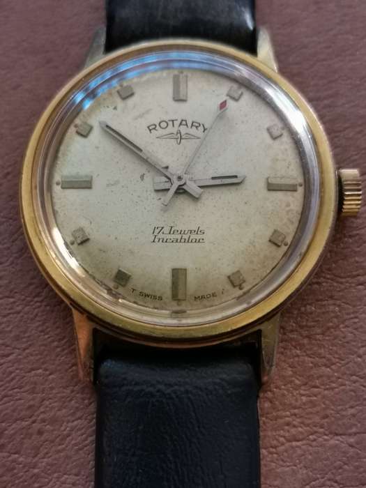 Vintage rotary 17 jewels incabloc manual wind mechanical watch