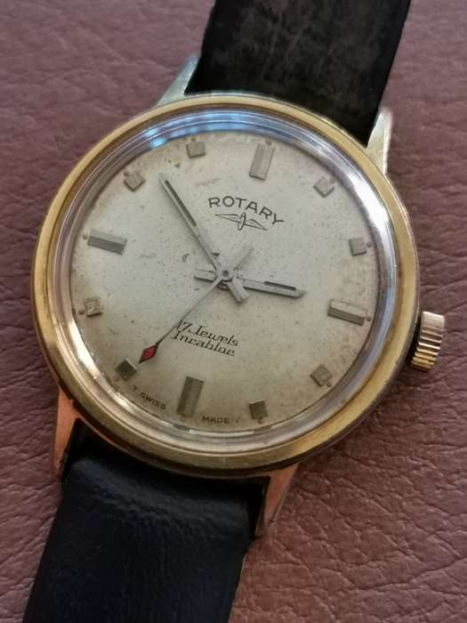 Vintage rotary 17 jewels incabloc manual wind mechanical watch
