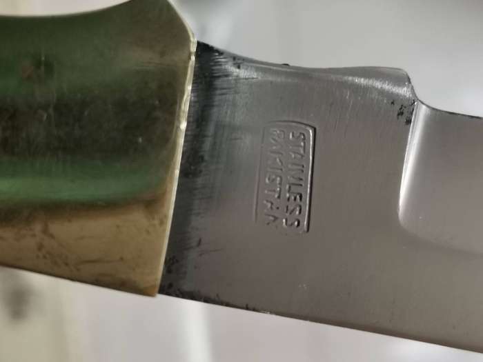 Superb vintage large oversize folding knife made in Pakistan
