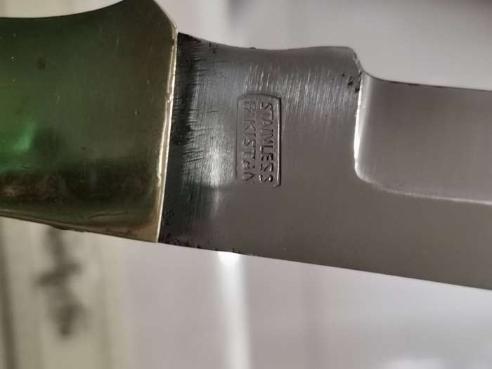 Superb vintage large oversize folding knife made in Pakistan