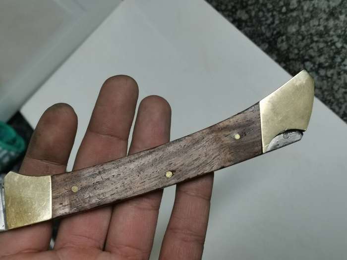 Superb vintage large oversize folding knife made in Pakistan