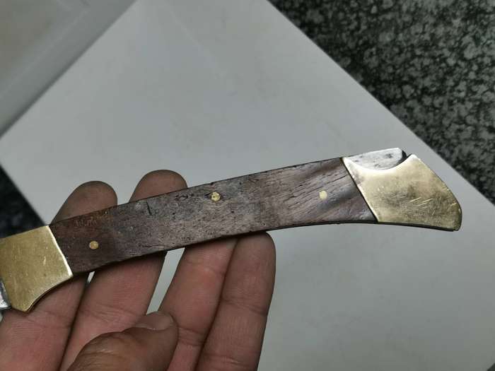 Superb vintage large oversize folding knife made in Pakistan
