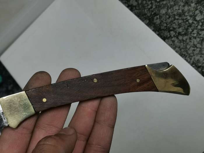 Superb vintage large oversize folding knife made in Pakistan