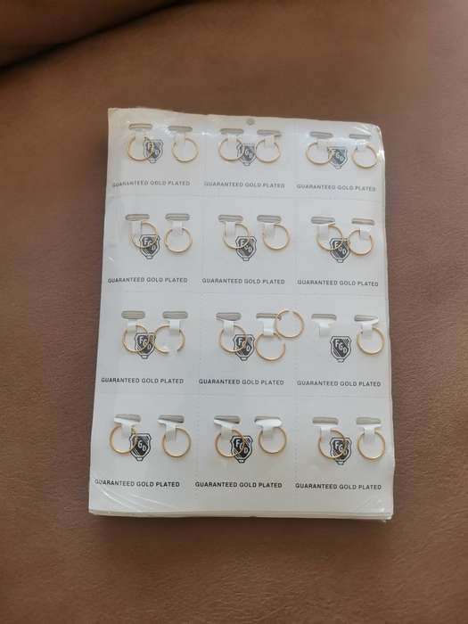 1980s FGD Gold Plated Earrings 144 Pairs