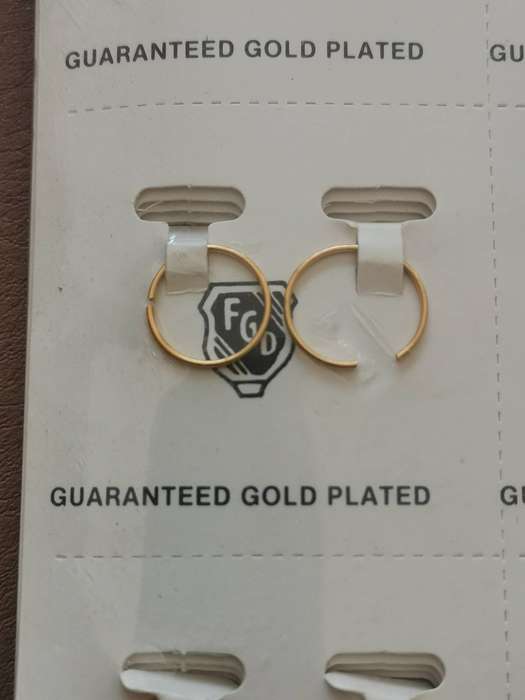 1980s FGD Gold Plated Earrings 144 Pairs