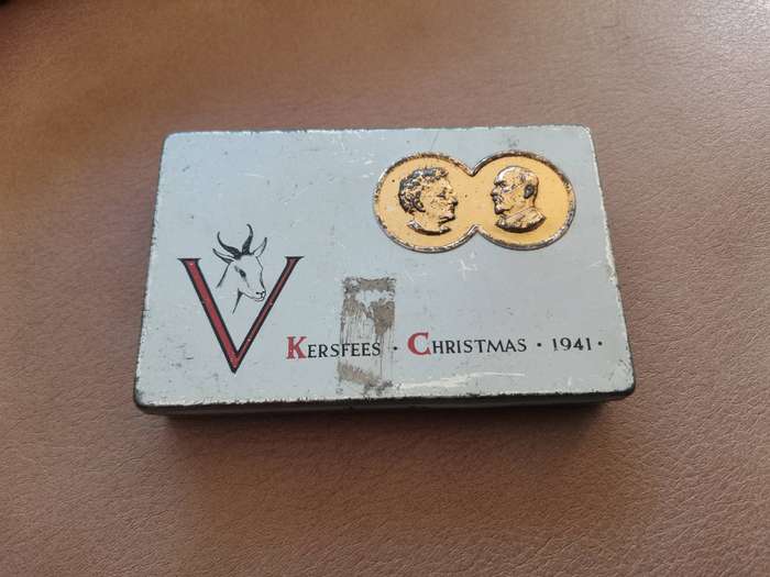 Vintage 1941 Ww2 Christmas gift tin issued to troops