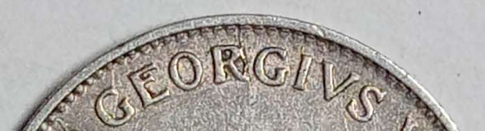 GREAT 1933 3 PENCE with multiple cracked die mint errors