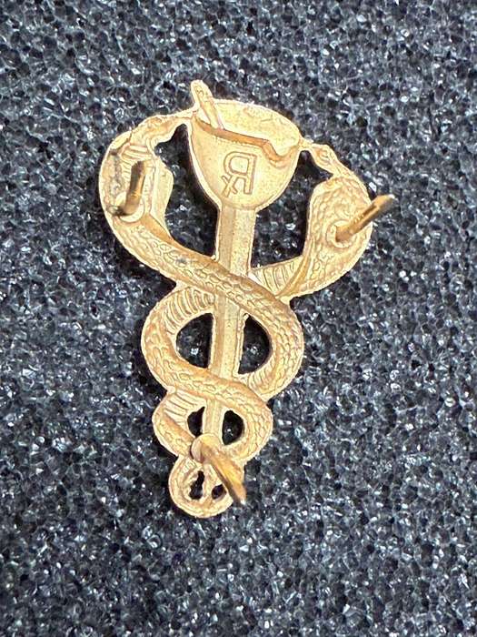 Pharmacist Bi-Metal Proficiency Badge SADF