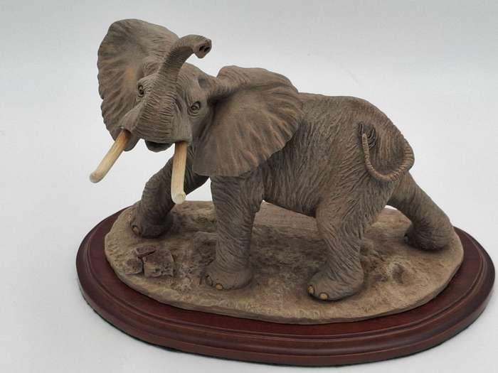 African Elephant Sculpture - Savannah Wildlife Collection - Made & Hand painted in South Africa