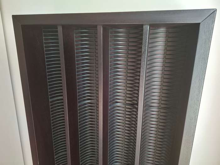 CD Holder 140cm H - Wood veneer - over 340 CDs in holder and included