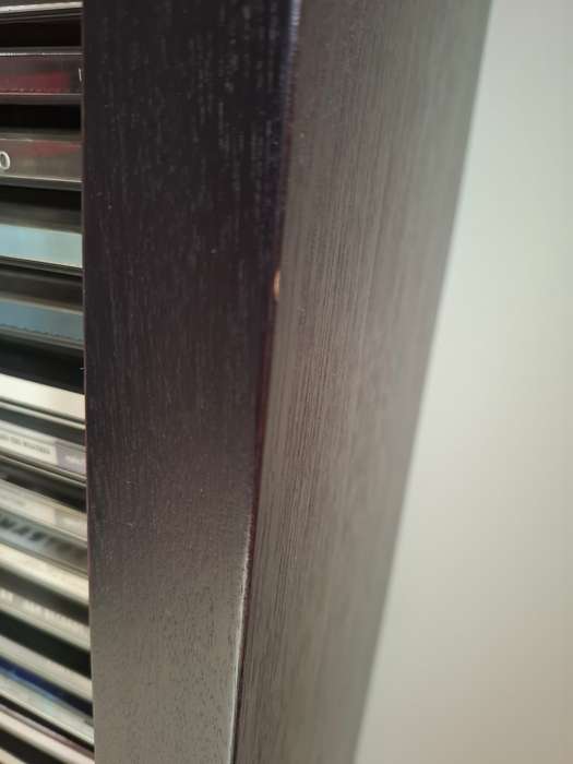 CD Holder 140cm H - Wood veneer - over 340 CDs in holder and included