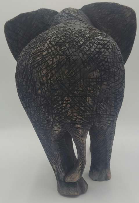 Elephant Wood Carving - Stunning craftmanship - 42cm H