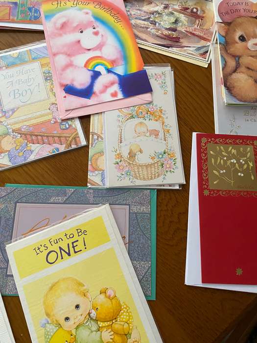 120 English and Afrikaans greeting cards