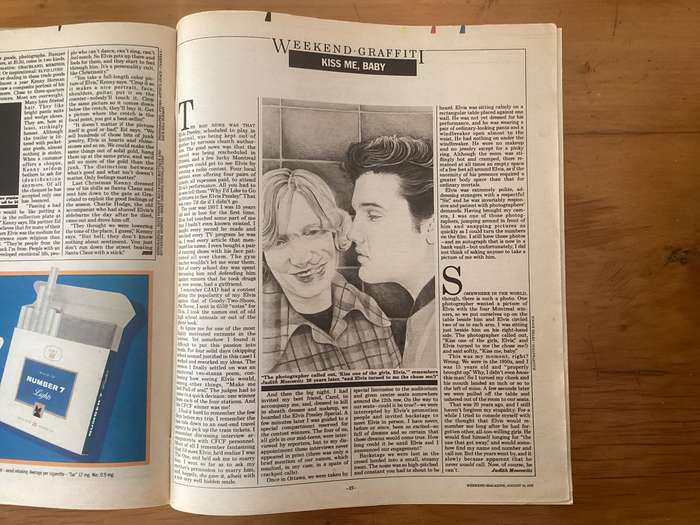 ELVIS. Classic: Weekend Magazine (Canadian 1 year anniversary issue). Complete and in very good con.