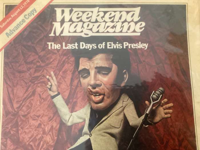 ELVIS. Classic: Weekend Magazine (Canadian 1 year anniversary issue). Complete and in very good con.