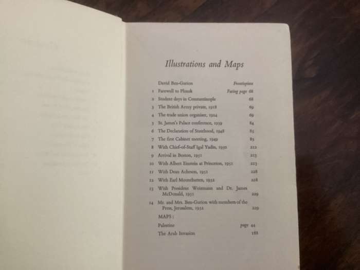 Ben Gurion of Israel. The founding father. Hardcover first published 1954. Good+ condition.