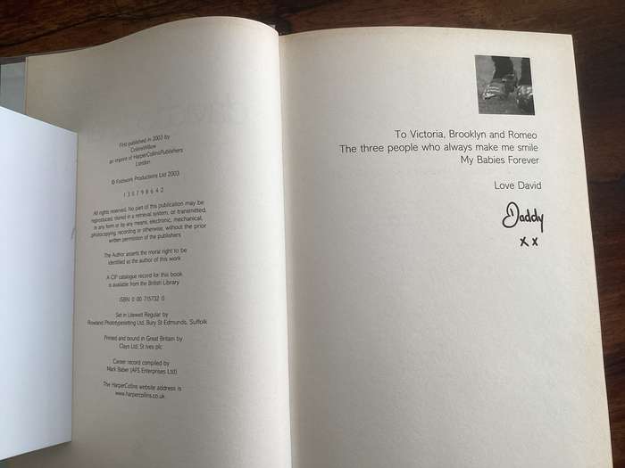 David Beckham Autobiography. His real story, hardcover in a VGood condition. (2nd book free).