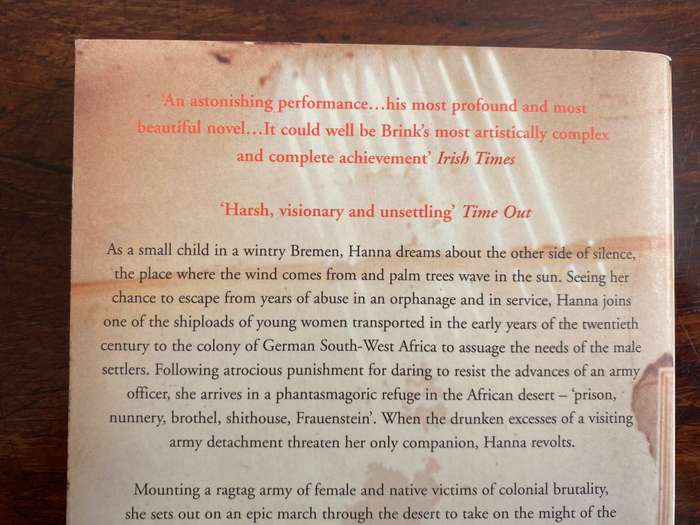 ANDRÉ BRINK, The Other Side of Silence. Paperback, Very good  condition.