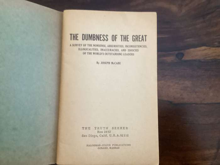 The Dumbness of the Great