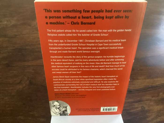 HEARTBREAKER Christian Barnard and the first heart transplant. Trade Paperback VGood condition.