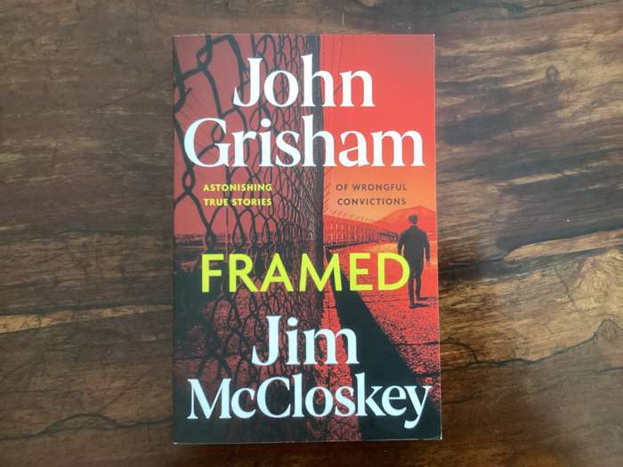 FRAMED by John Grisham and Jim McCloskey. Large 1st print paperback, in excellent condition.