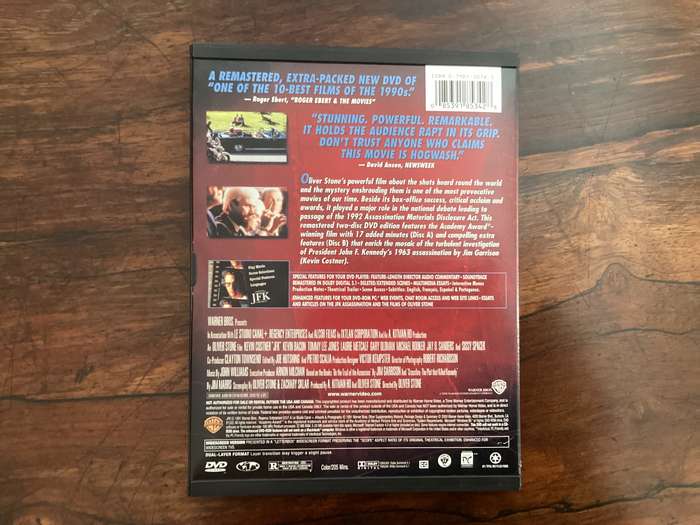 JFK an OLIVER STONE collection. Starring Kevin Costner. Excellent condition.
