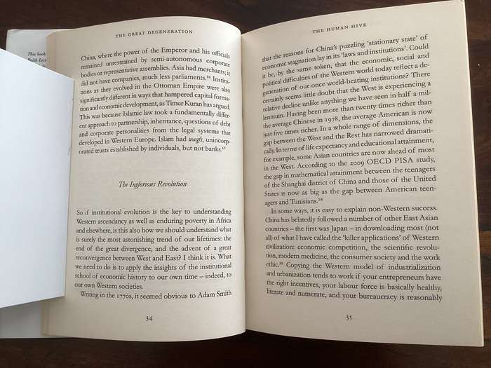 THE GREAT DEGENERATION by Niall Ferguson. First Edition Hardcover in an excellent condition.