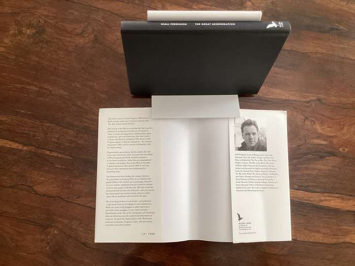 THE GREAT DEGENERATION by Niall Ferguson. First Edition Hardcover in an excellent condition.