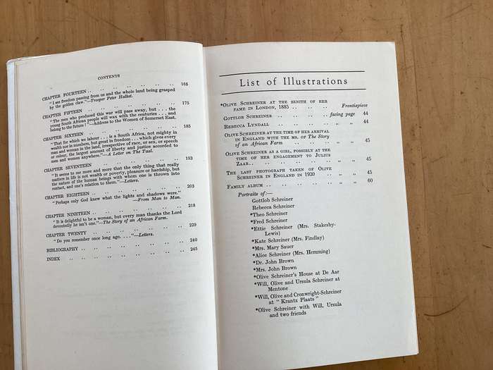 OLIVE SCHREINER, NOT WITHOUT HONOUR. (1948?) Hardcover with dustjacket.