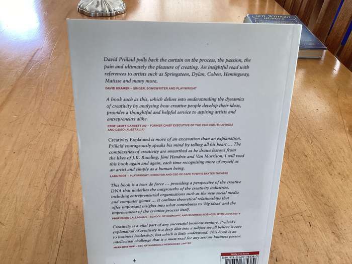 CREATIVITY EXPLAINED. Signed copy, First edition. In an excellent condition.