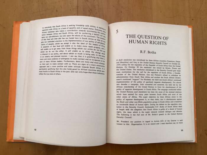TOWARDS DIALOGUE AND DETENTE. Hardcover in excellent condition.