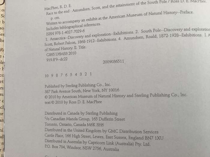 RACE TO THE END. Admundsen, Scott and the attainment of the South Pole. Centenary, First Edition.