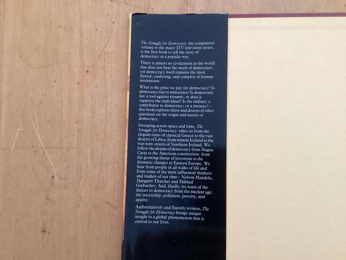 The Struggle For DEMOCRACY. Hardcover coffee-table book. V Good condition.