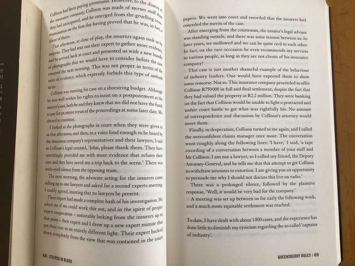 STEEPED IN BLOOD, David Klatzow, as told to Sylvia Walker. Paperback in excellent condition.