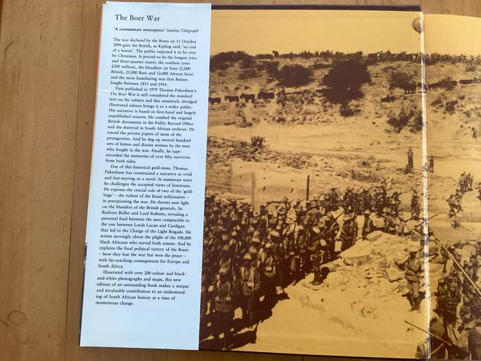 THE BOER WAR. First SA edition, illustrated. By Thomas Packenham. Hardcover, large format.