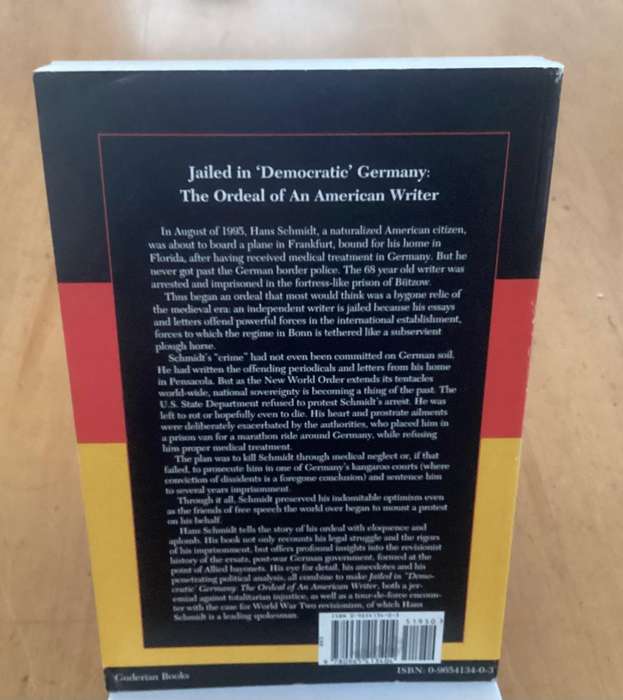 JAILED IN DEMOCRATIC GERMANY. The Ordeal of an American Writer. Paperback, excellent condition.