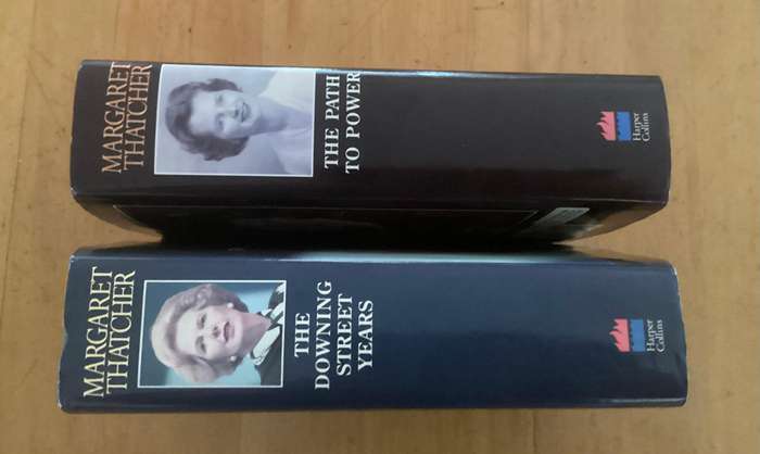 MARGARET THATCHERS Two volume set, in an excellent condition.
