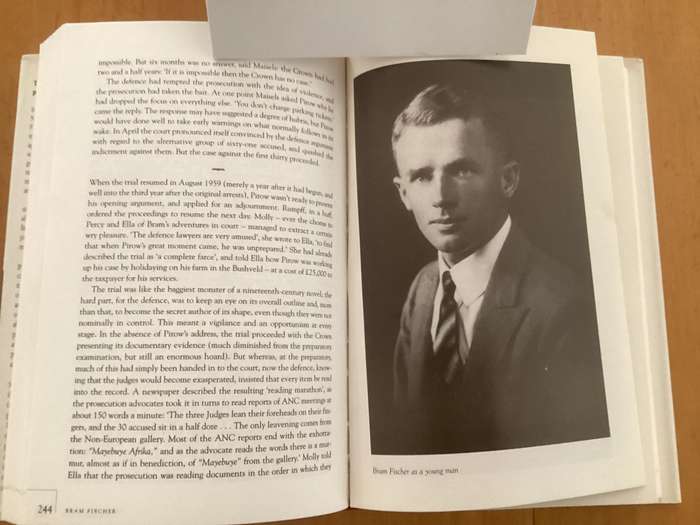 BRAAM FISCHER An Afrikaner Revolutionary. Hardcover in VGood + condition.