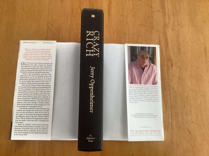 CRAZY RICH. The inside story of the JOHNSON & JOHNSON Dynasty. Hardcover, excellent condition.