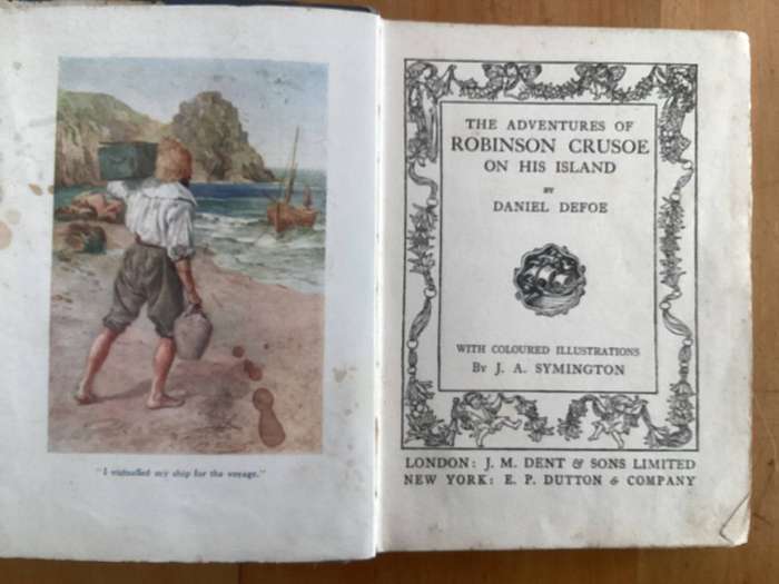 ROBINSON CRUSOE by Daniel Defoe. (1958). Rare hardcover edition.