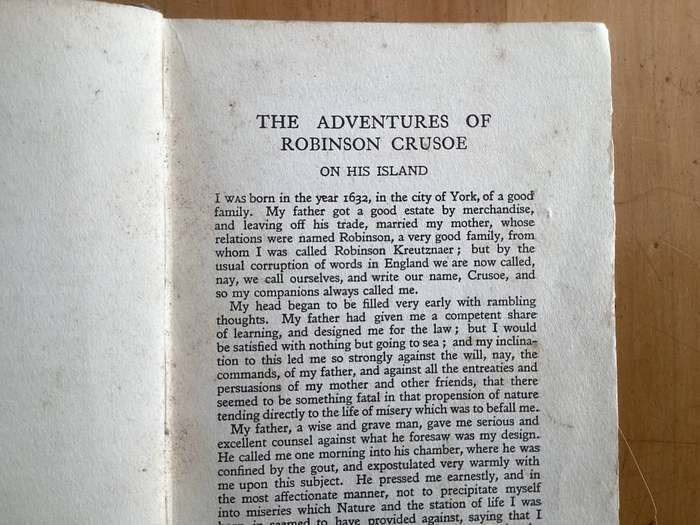 ROBINSON CRUSOE by Daniel Defoe. (1958). Rare hardcover edition.