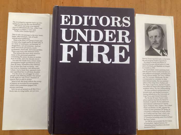 EDITORS UNDER FIRE, Hardcover by Harvey Tyson. Good+ condition.