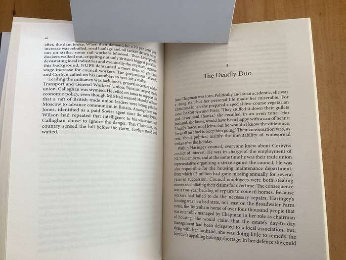 DANGEROUS HERO. Jeremy Corbyns rise & fall to power, hardcover by TOM BOWER.